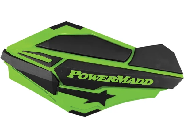 PowerMadd Sentinel chrániče rúk, čierna/zelená