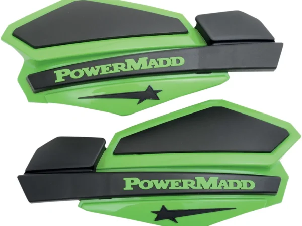 PowerMadd Star kézvédők, fekete/zöld