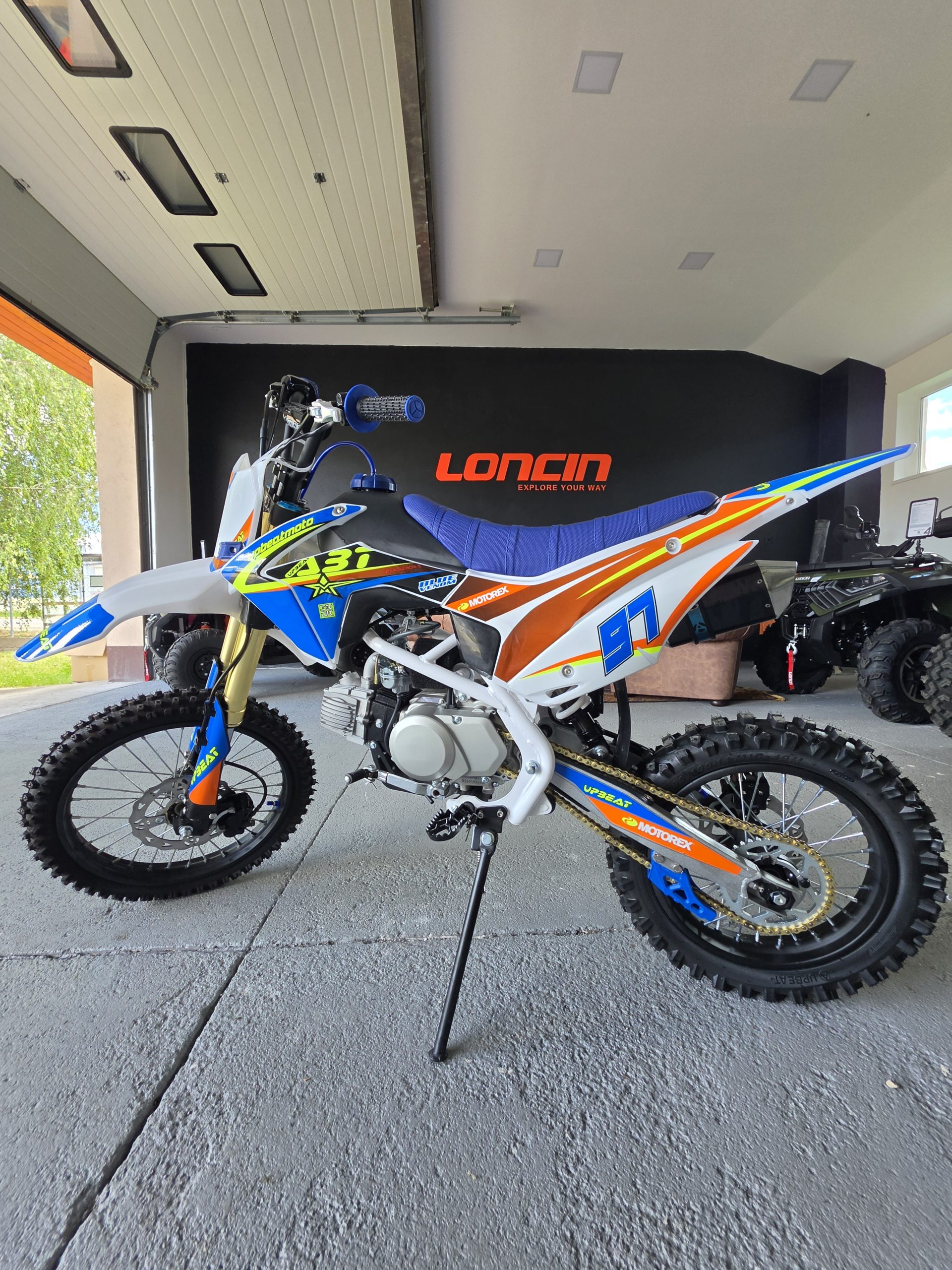 UPBEAT 125ccm dirt bike (kék)
