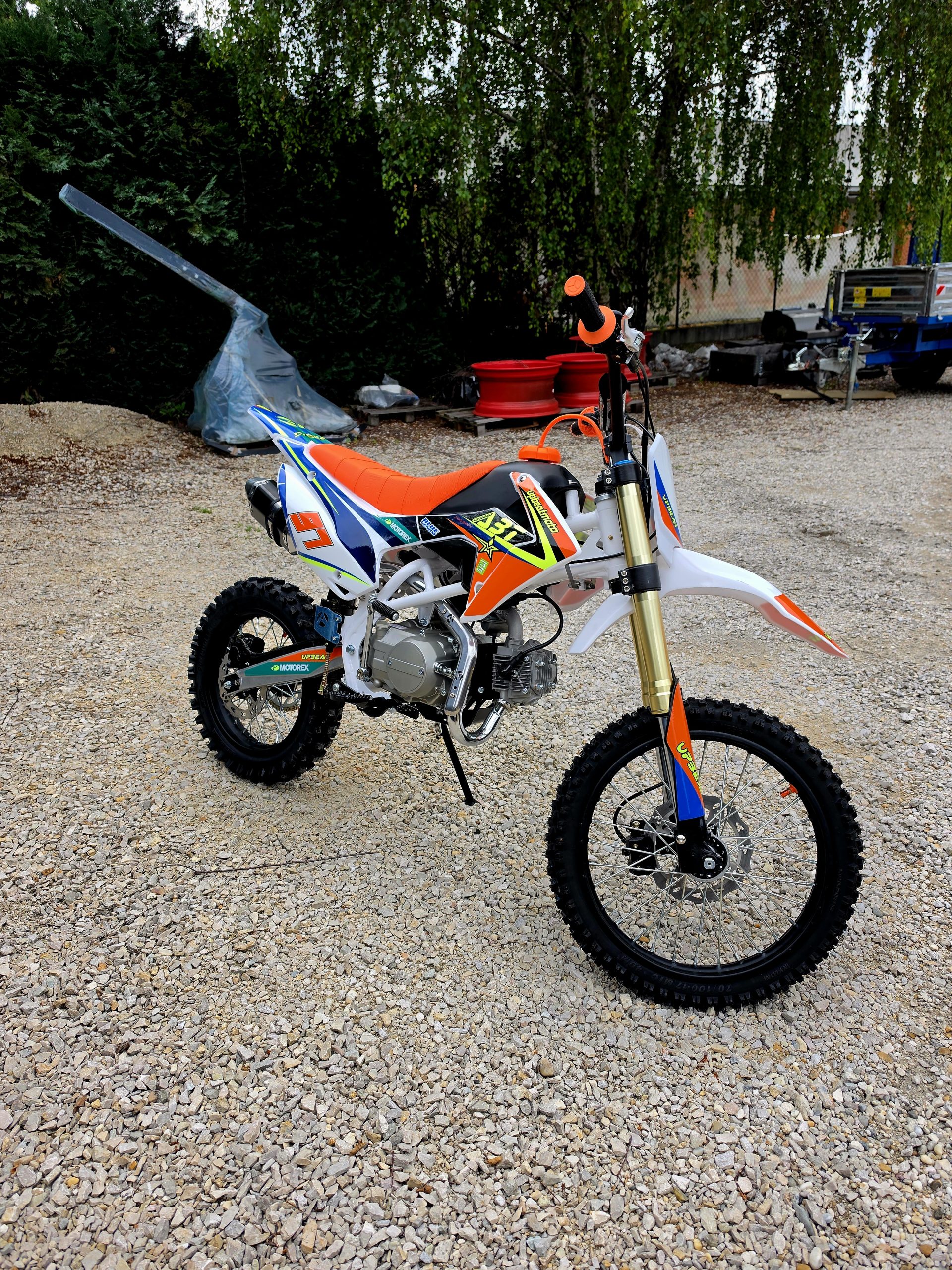 UPBEAT 125ccm dirt bike (narancs-kék) - Image 2