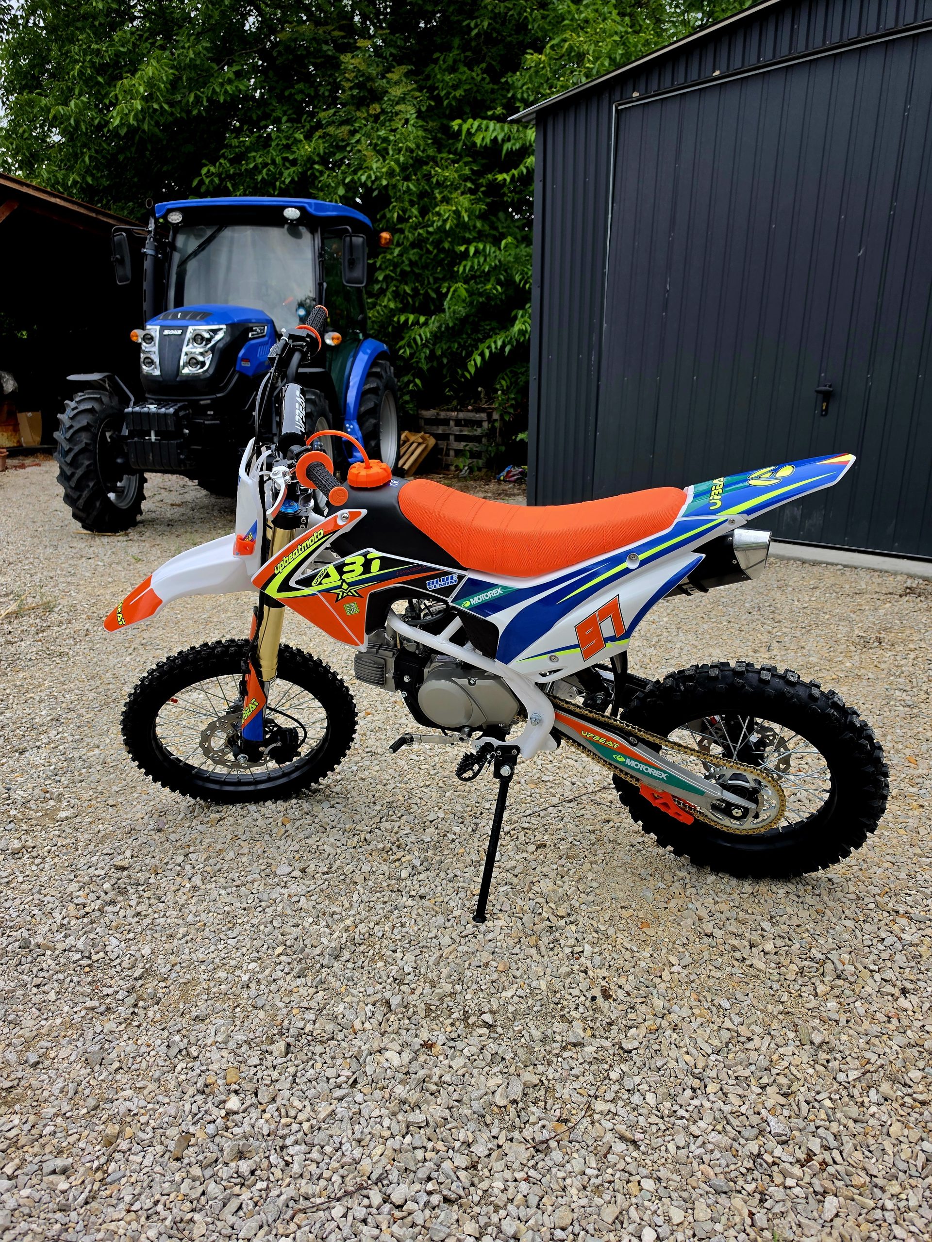 UPBEAT 125ccm dirt bike (narancs-kék) - Image 4