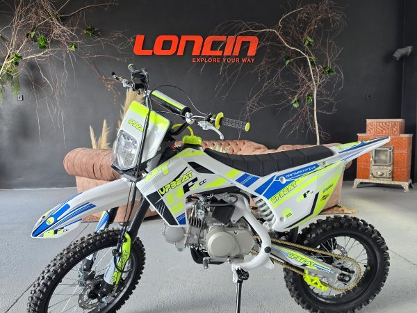 UPBEAT 125ccm dirt bike kijelzővel és világítással (zöld)