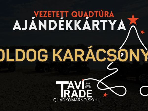 90 perces Vezetett Quadtúra Egy Főnek - Karácsonyi Ajándékkártya